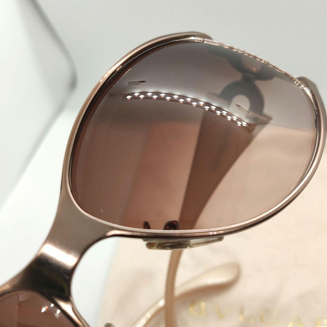 美品✨ブルガリ BVLGARI サングラス ラインストーン ブラウン
