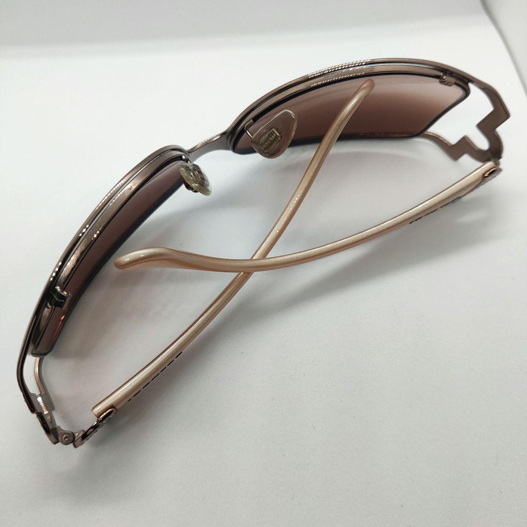 美品✨ブルガリ BVLGARI サングラス ラインストーン ブラウン