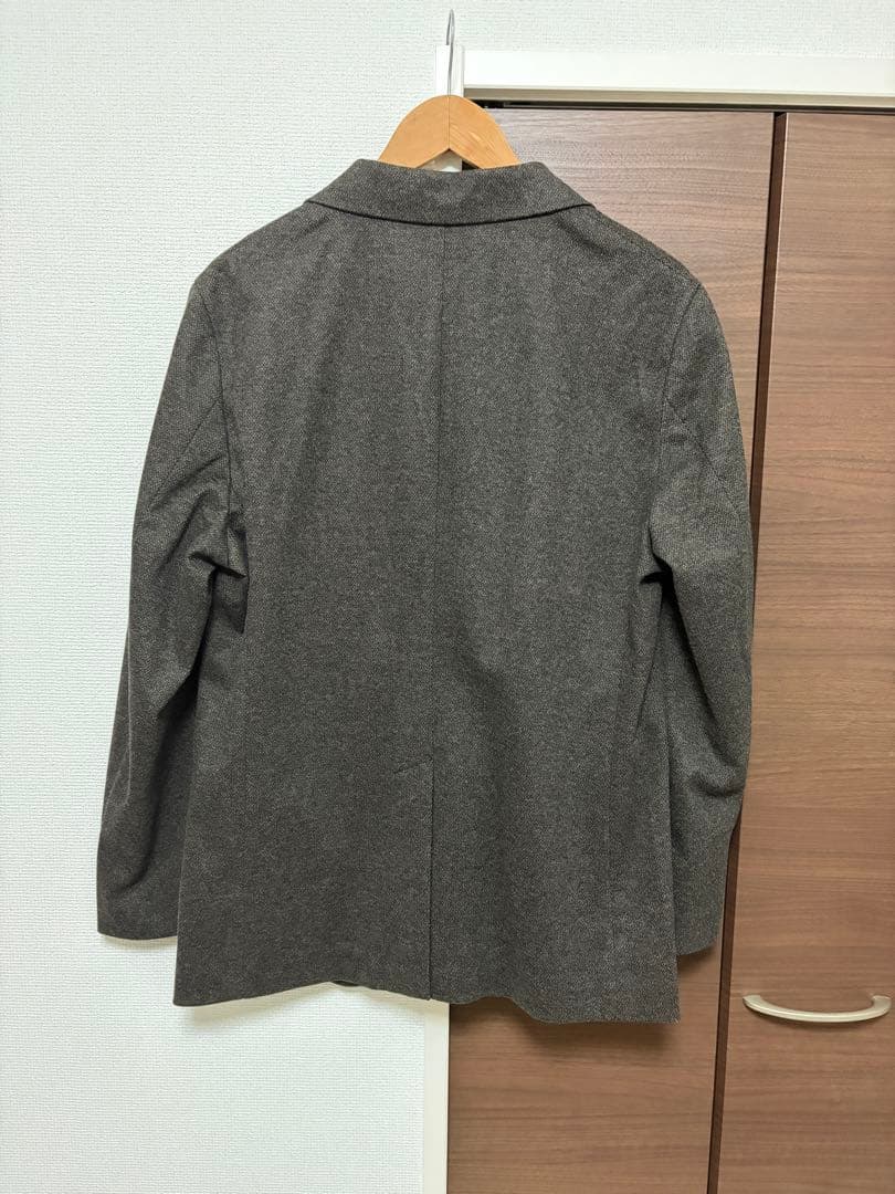 uniqlo ブラッシュドジャージージャケット DARKBROWN