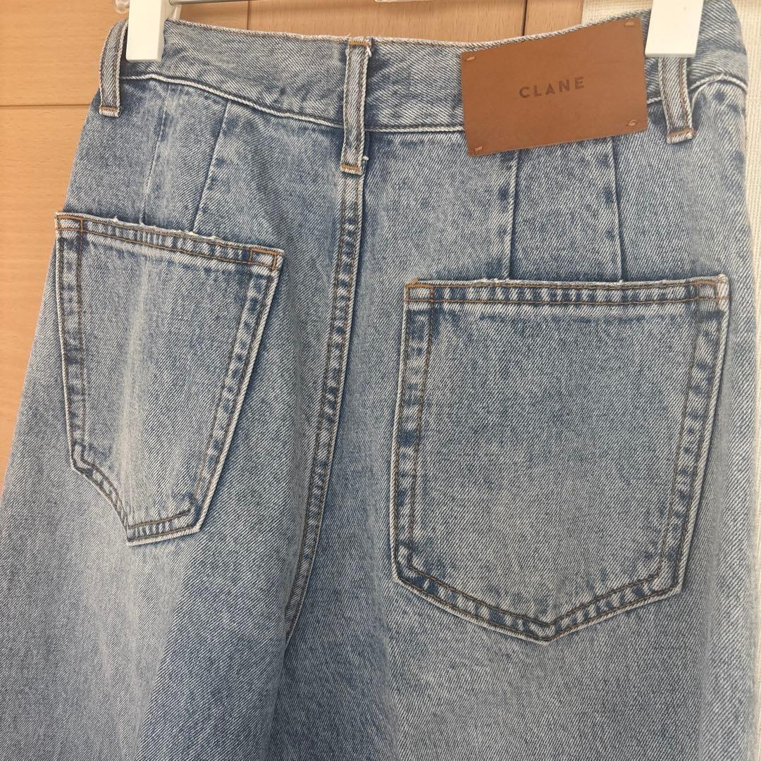CLANE クラネ J/W WIDE DENIM PANTSワイドデニム