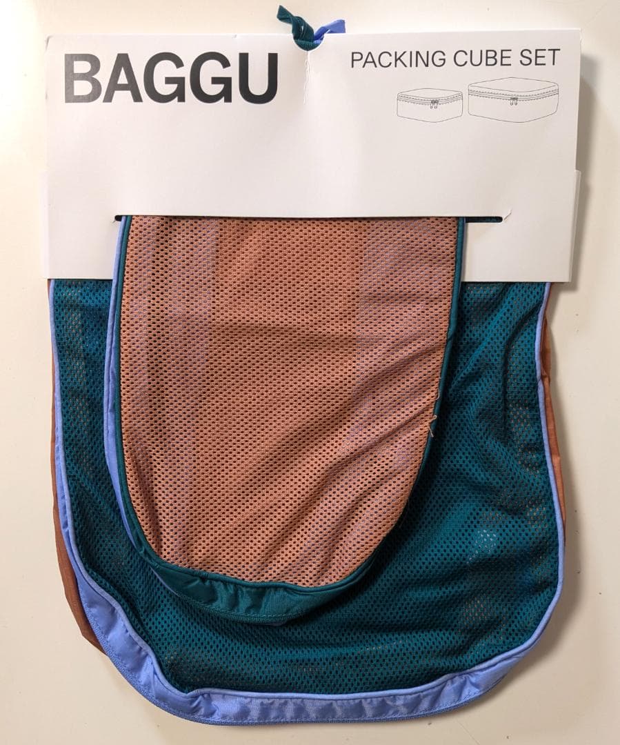 \"BAGGU\" メッシュキャニオン パッキング キューブ セット　新品
