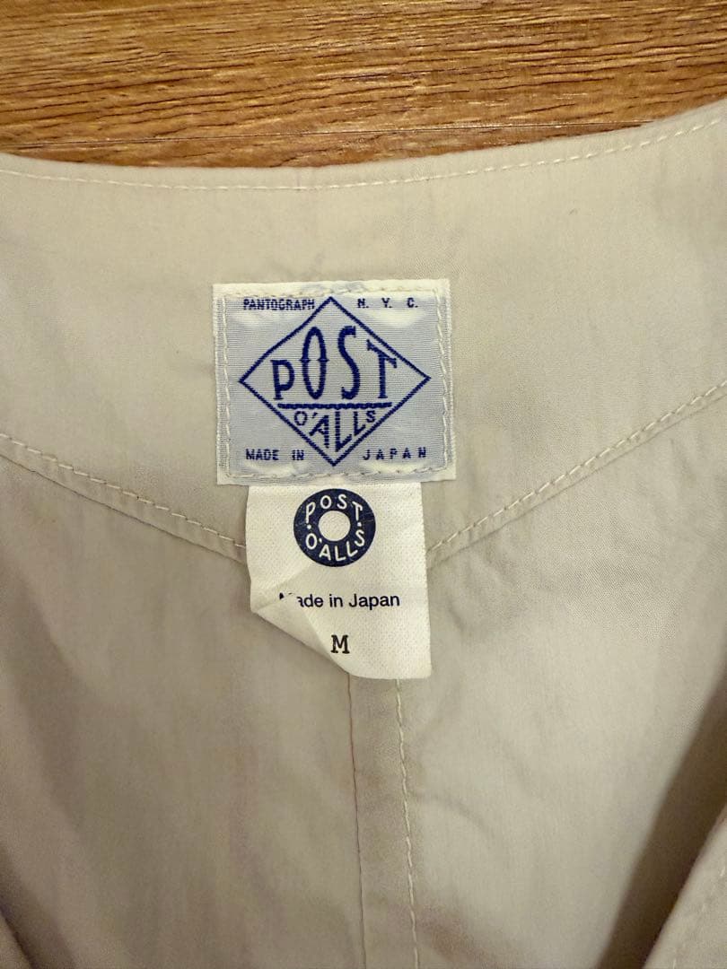 POST O'ALLS ベスト M ストーン