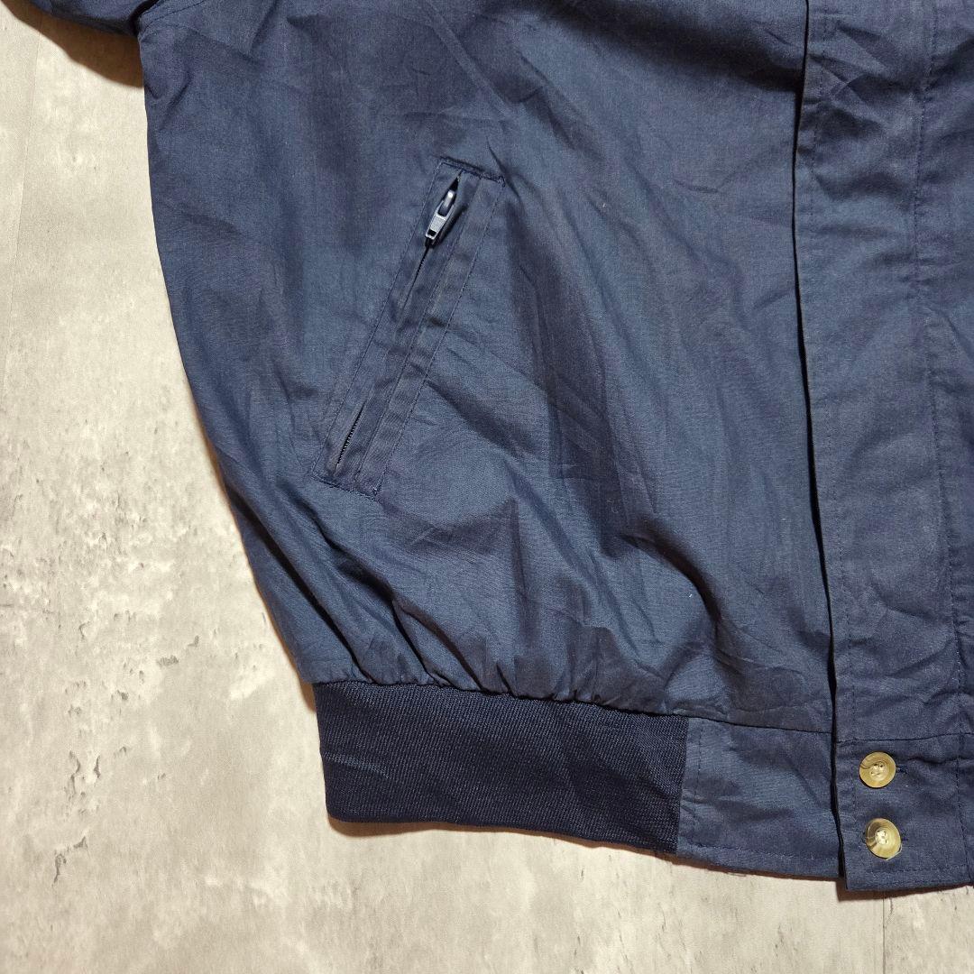 90s ダービージャケット WINDBREAKER ネイビー ビッグサイズ