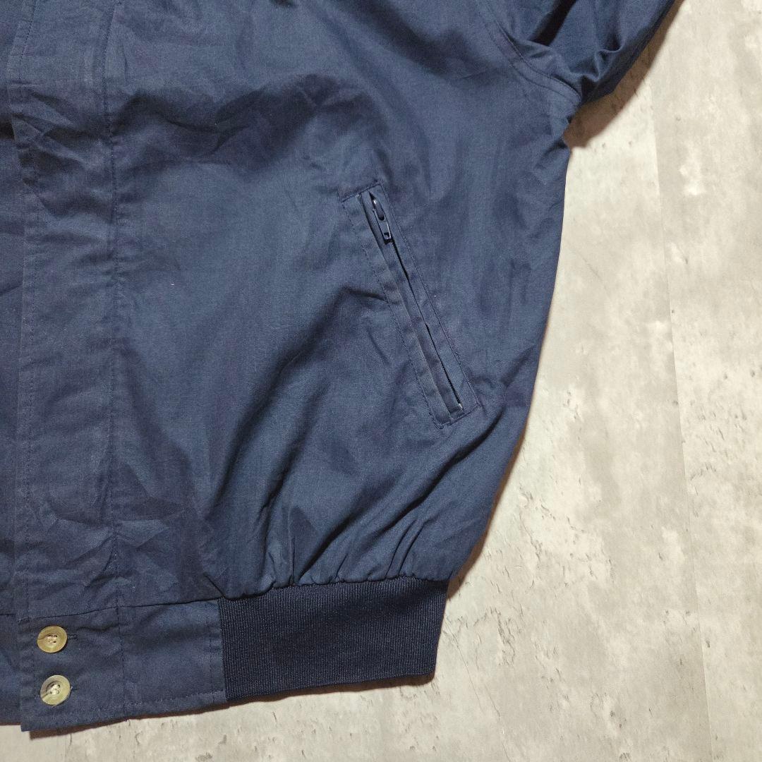 90s ダービージャケット WINDBREAKER ネイビー ビッグサイズ