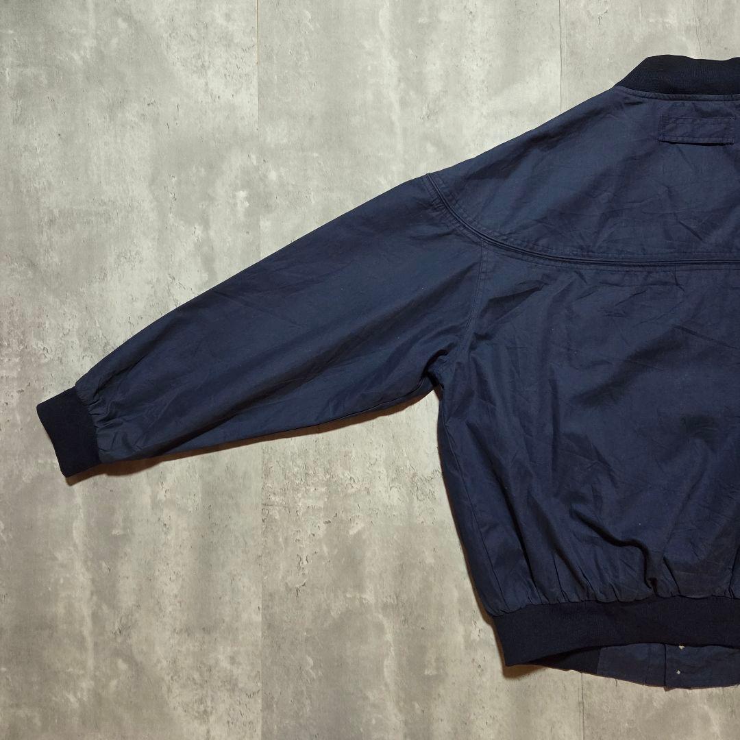 90s ダービージャケット WINDBREAKER ネイビー ビッグサイズ