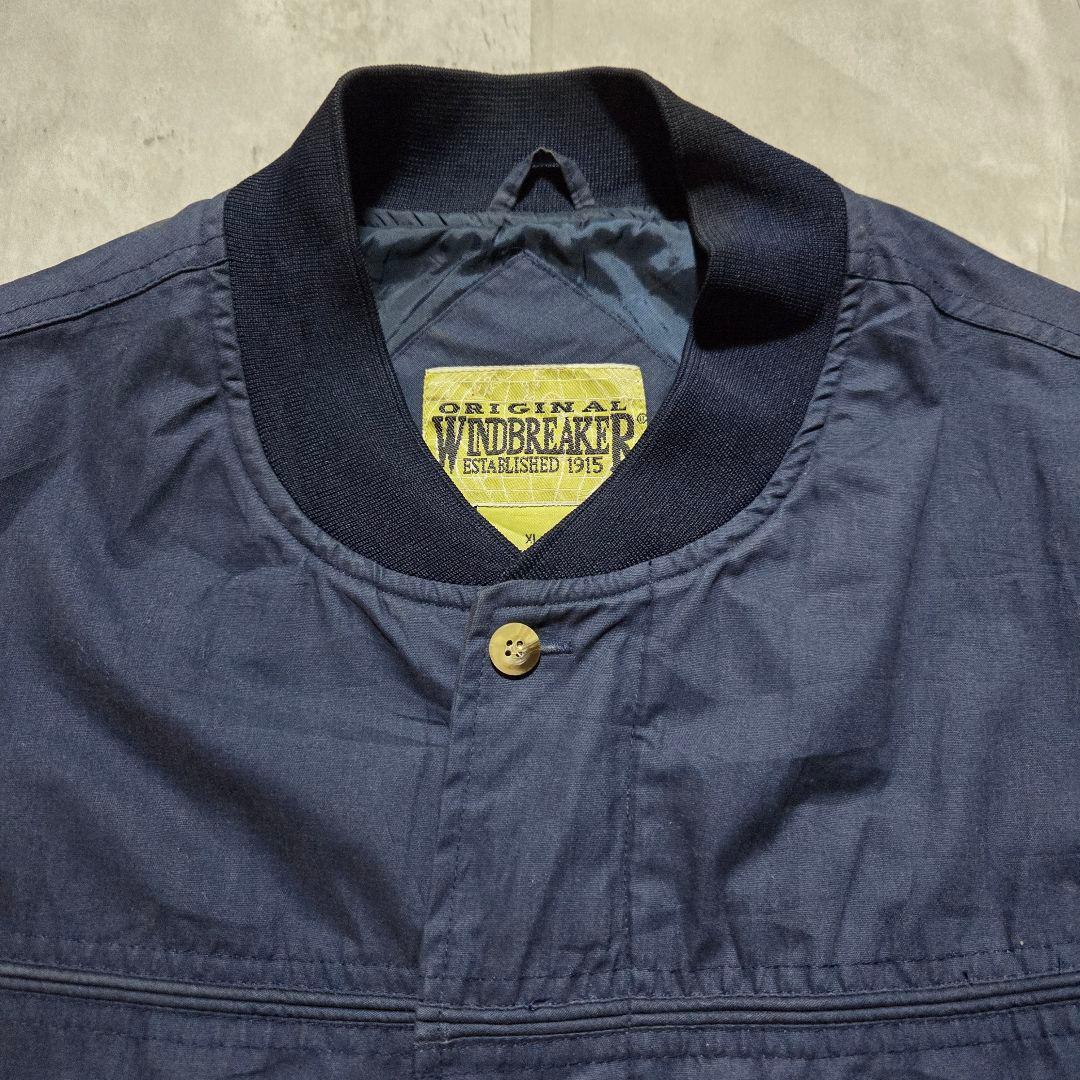 90s ダービージャケット WINDBREAKER ネイビー ビッグサイズ