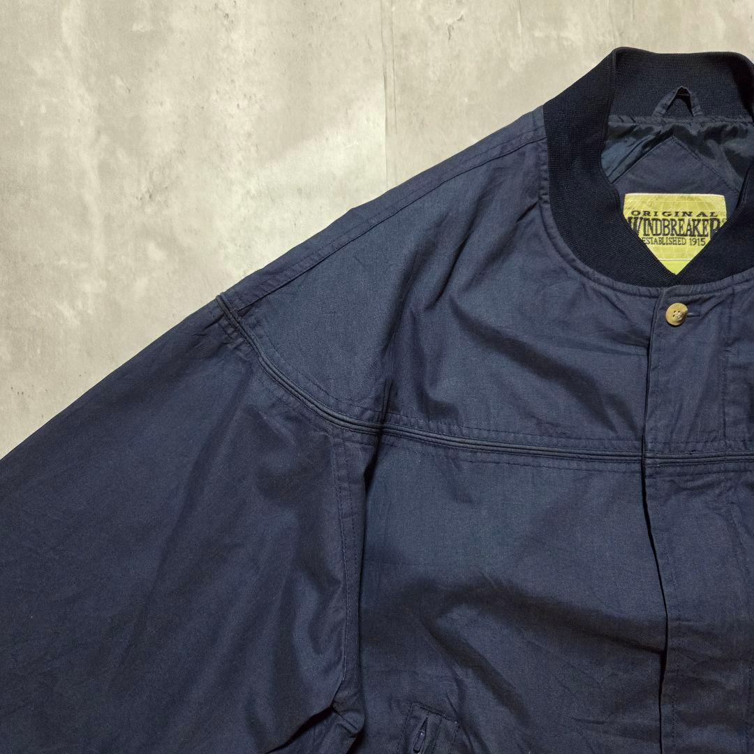 90s ダービージャケット WINDBREAKER ネイビー ビッグサイズ