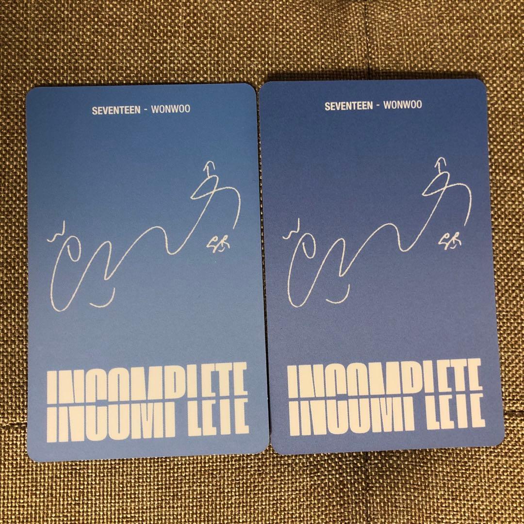 SEVENTEEN ウォヌ　incomplete Blu-ray トレカ