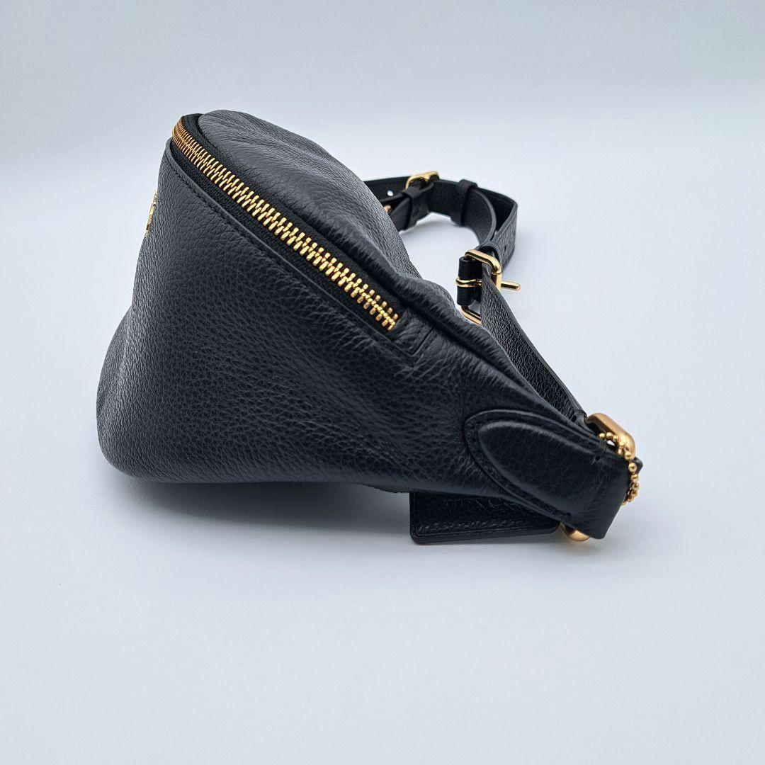 極美品★COACH コーチ ボディバッグ ウエストポーチ レザー ゴールド金具