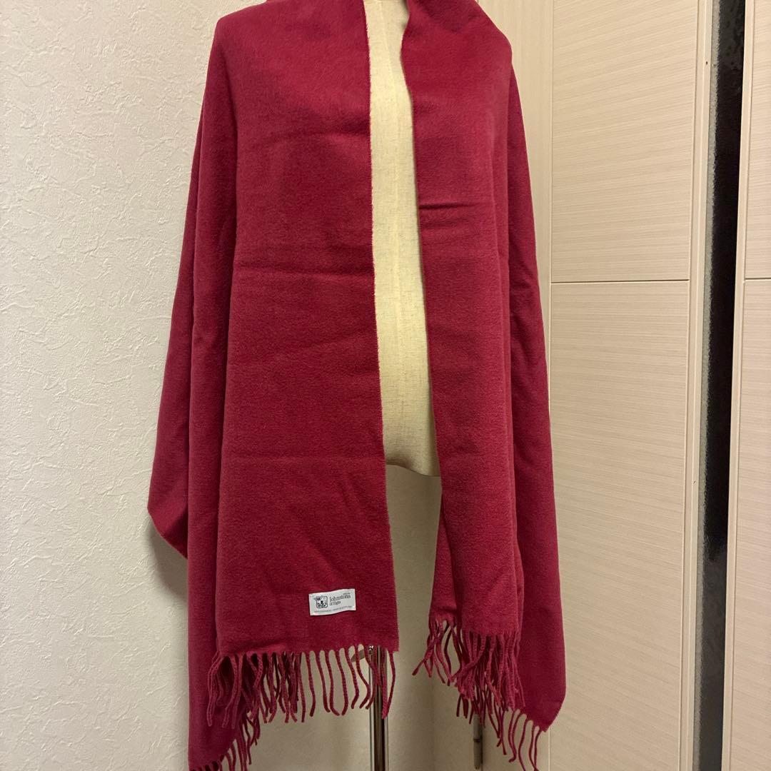 Johnstons of Elginカシミヤ100% 大判ストールTHISTLE