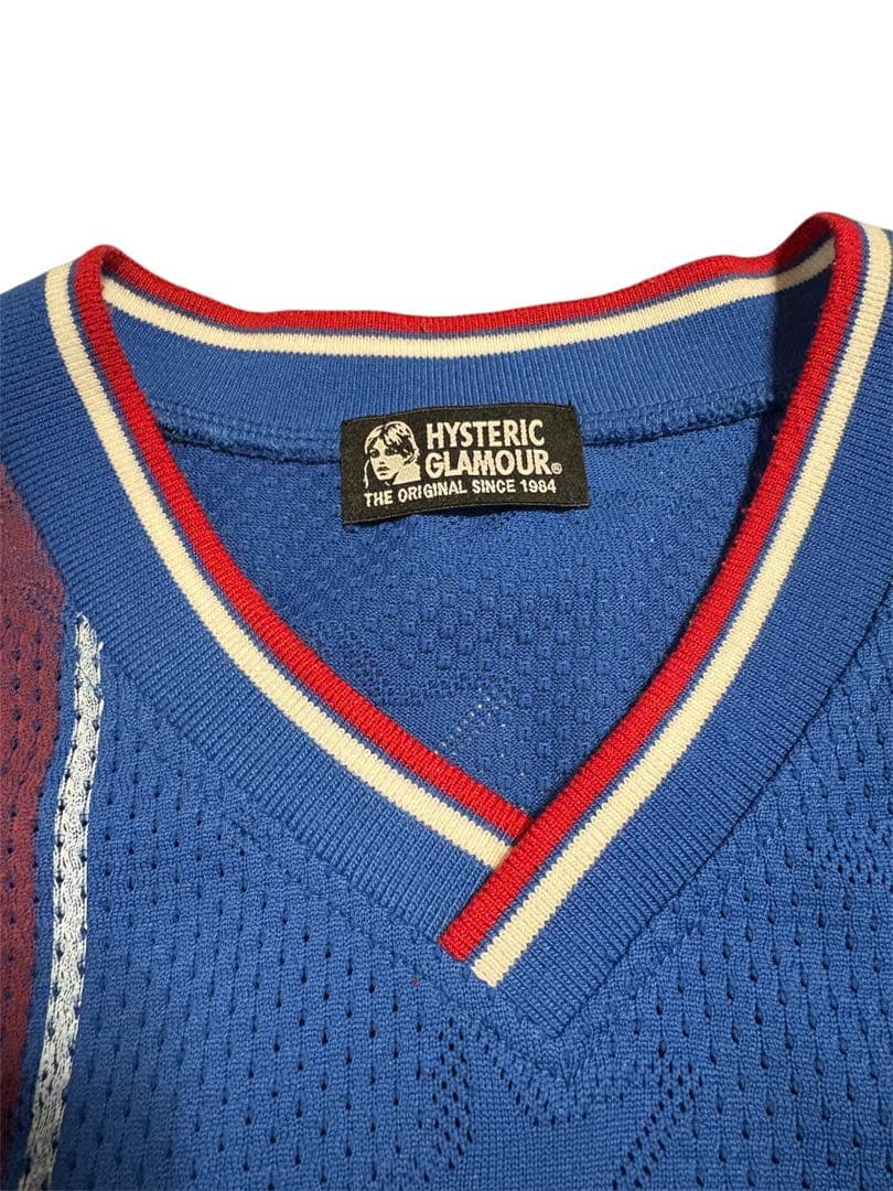 hysteric glamour ヒステリックグラマー ノースリーブ 青 星柄