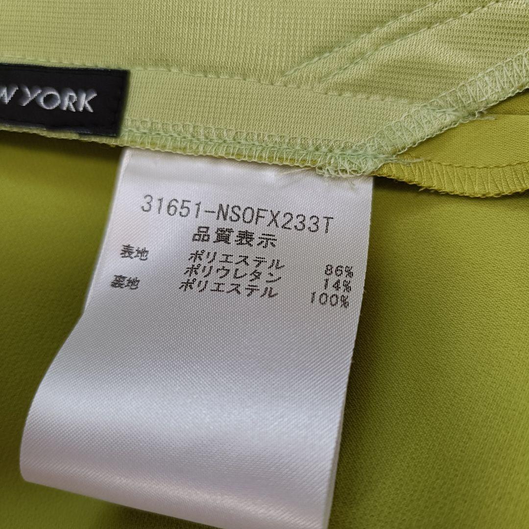 【極美品】フォクシーニューヨーク　ノースリーブワンピース　イエローグリーン