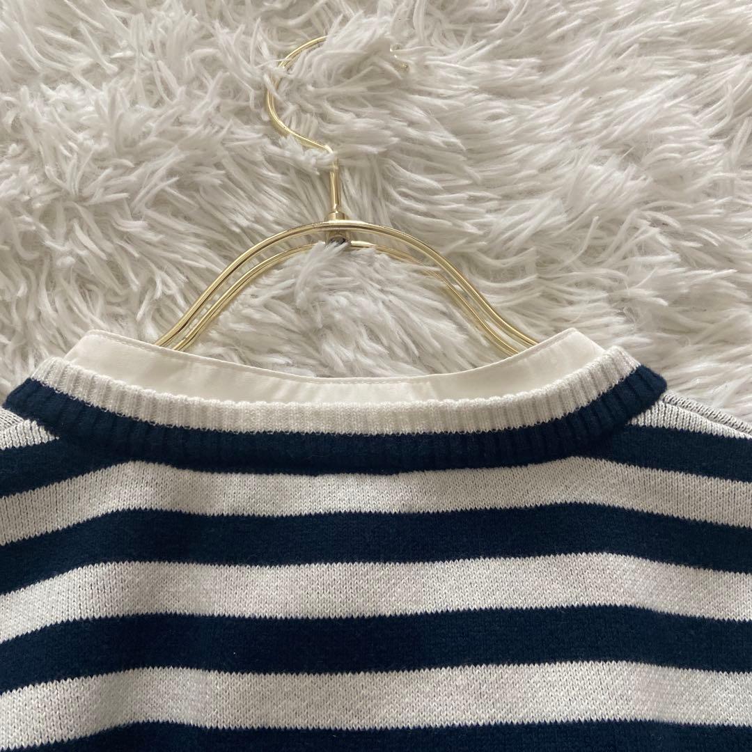 Bibiy ANGELIQUE KNIT ボーダー カーディガン