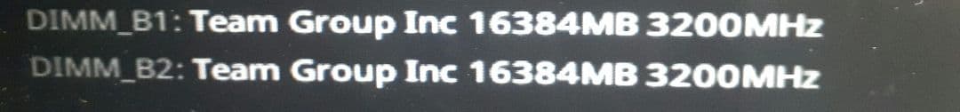 DDR4 3200 メモリ 16GB×2　team group ELITE