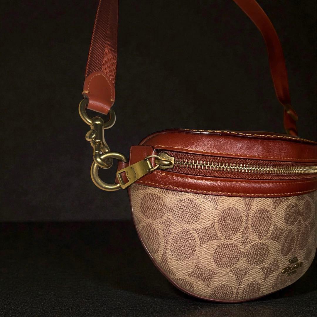 COACH コーチ ボディバッグ PVC レザー 斜めがけ メンズ レディース