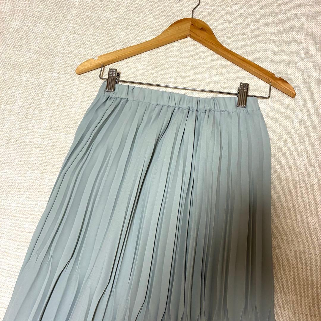 【美品】SOEJUソージュ　プリーツスカート　85cm丈　F