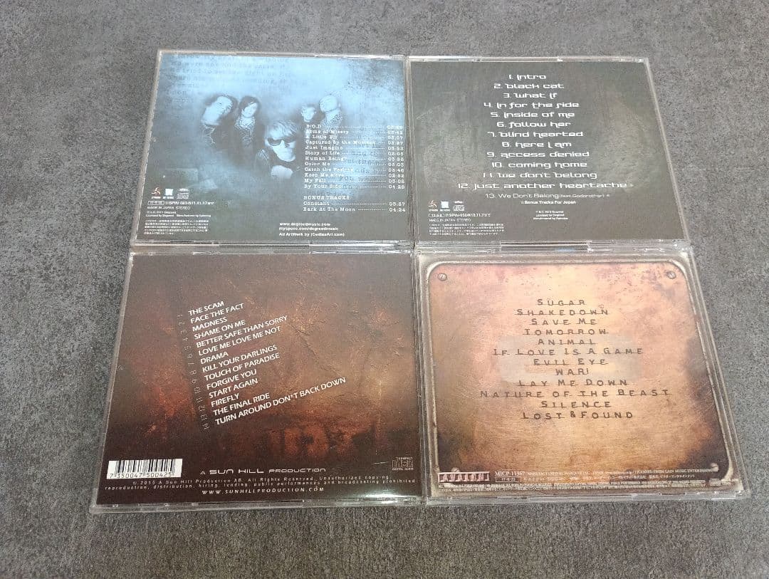 Degreed ディグリード CD4枚セット 日本盤 ロック