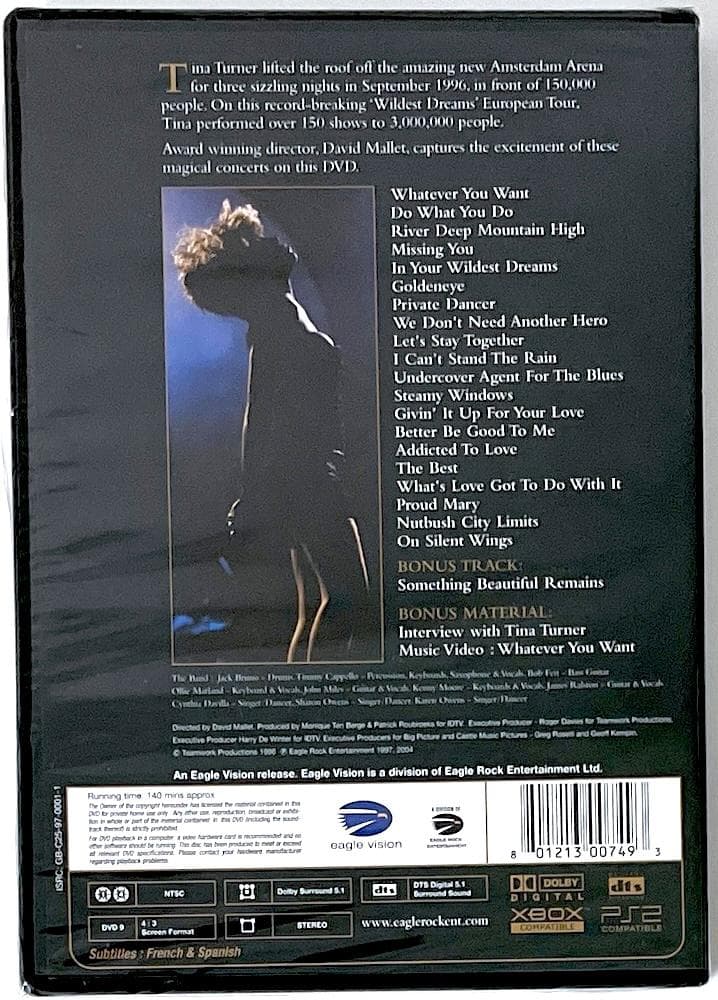 新品未開封 DVD TINA TURNER LIVE IN AMSTERDAM