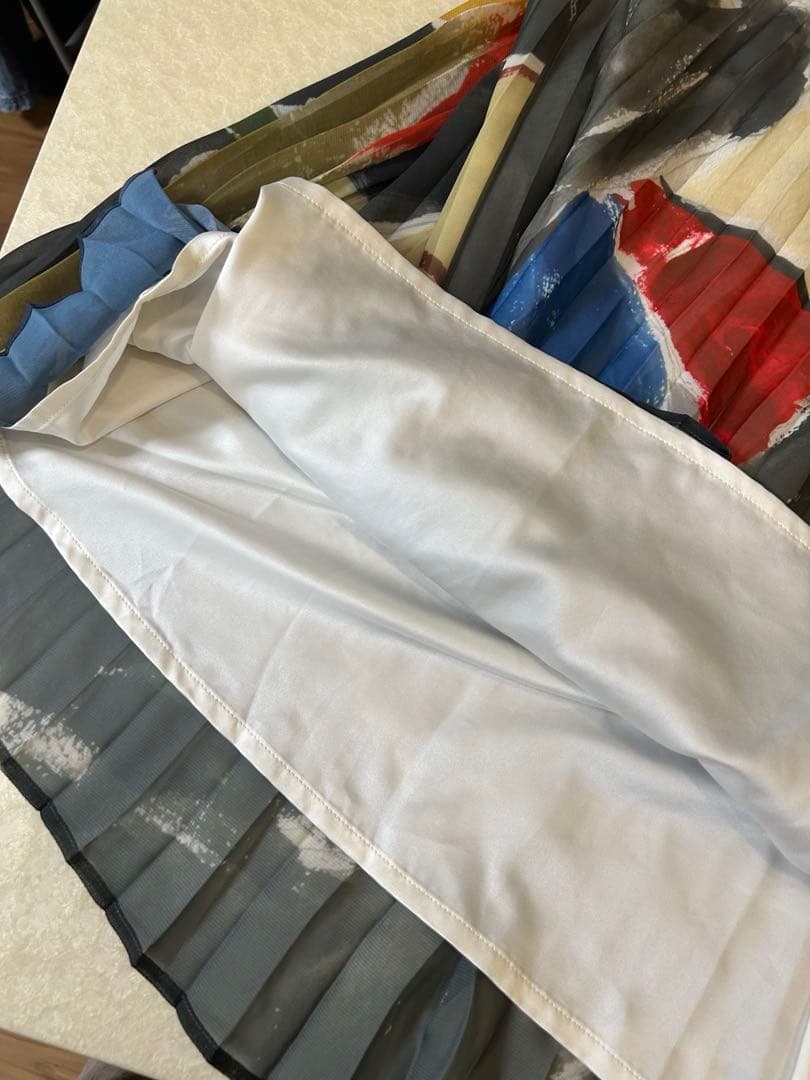 美品★ MY DEAR SHEER PLEATS SKIRT