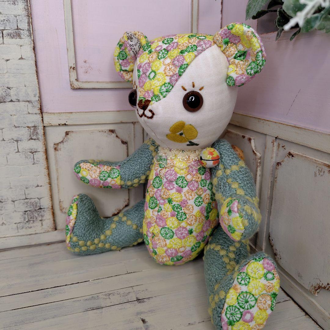 デ*コ様 【オークションです】ミナペルホネン＊ハンドメイド＊ぬいぐるみ＊テディベ