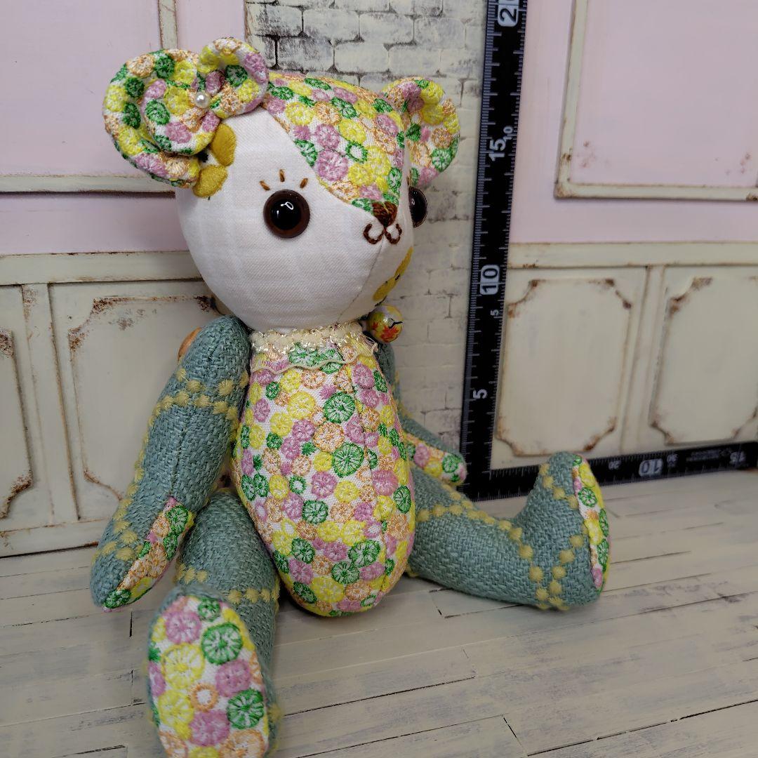 デ*コ様 【オークションです】ミナペルホネン＊ハンドメイド＊ぬいぐるみ＊テディベ