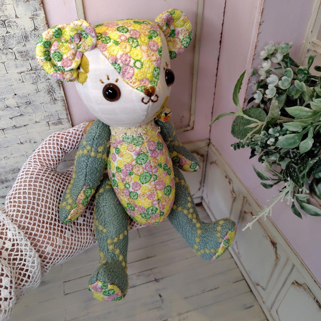 デ*コ様 【オークションです】ミナペルホネン＊ハンドメイド＊ぬいぐるみ＊テディベ