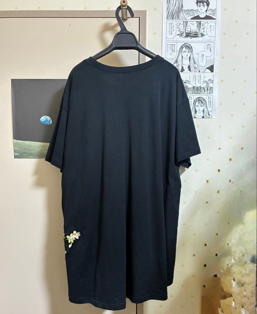 licht bestreben 花柄刺繍カットソー黒(サイズ2)
