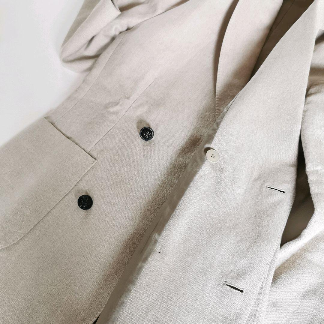 23SS/美品✨ ヴェルメイユパーイエナ ダブルブレスト ジャケット リネン