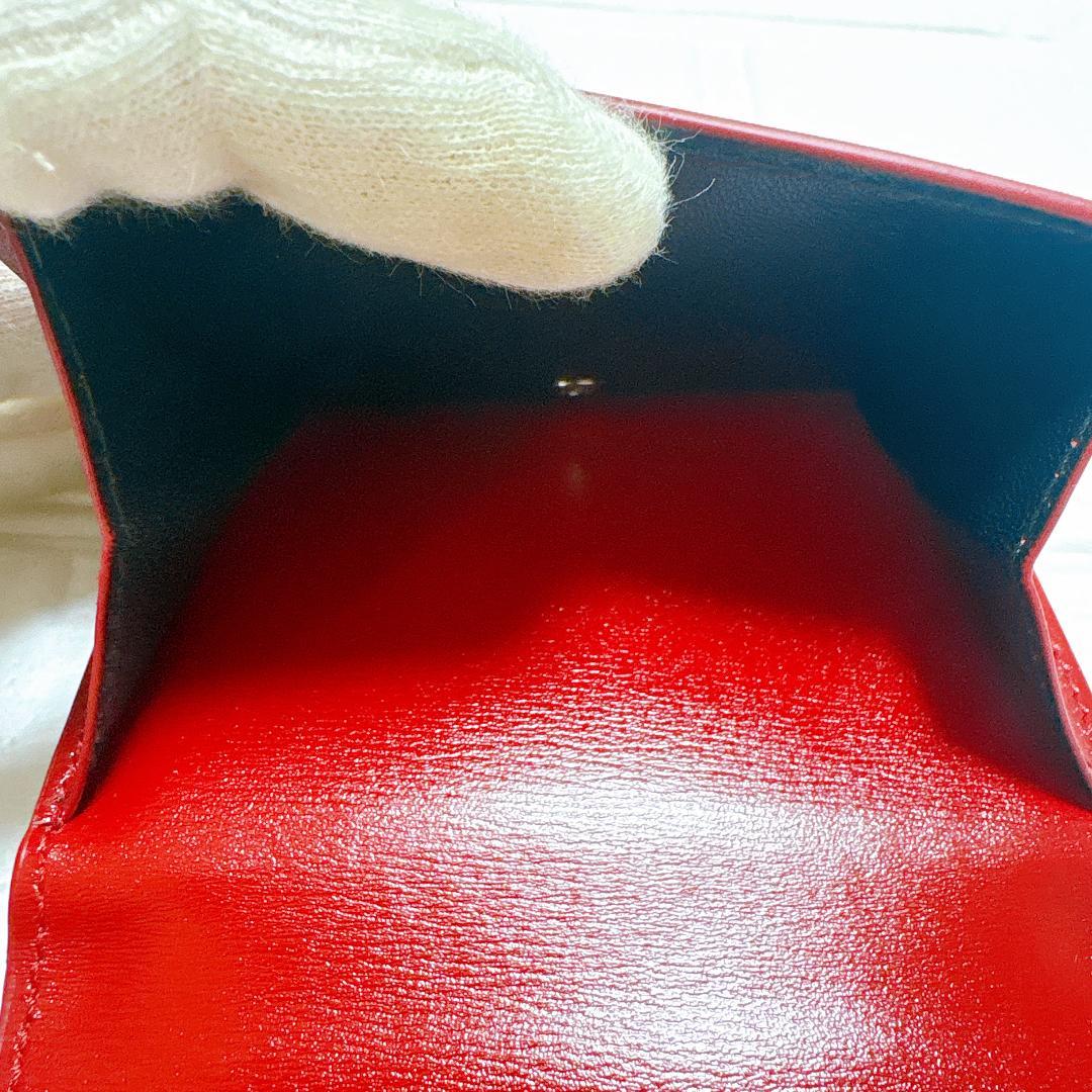 JILSANDER ジルサンダー 三つ折り財布 レッド コンパクトウォレット