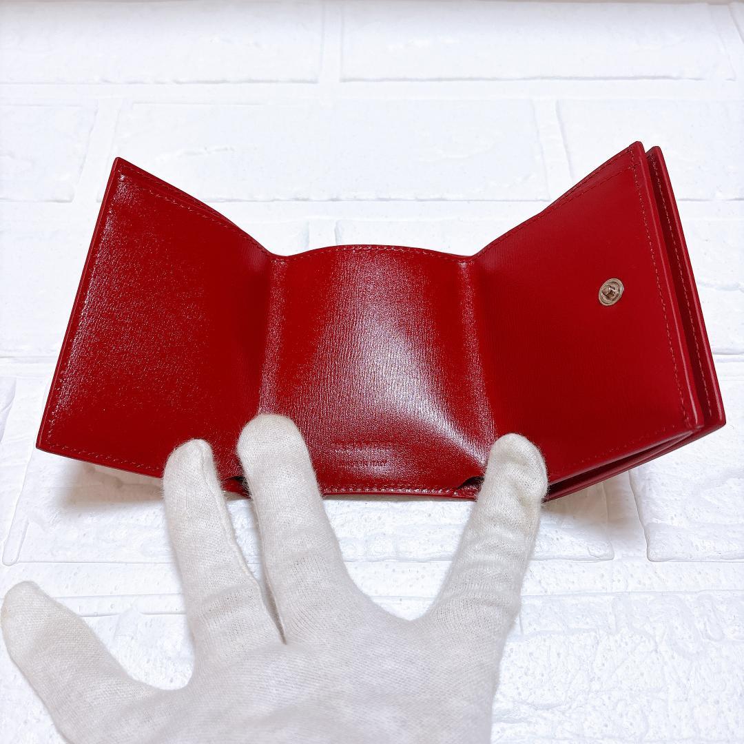JILSANDER ジルサンダー 三つ折り財布 レッド コンパクトウォレット