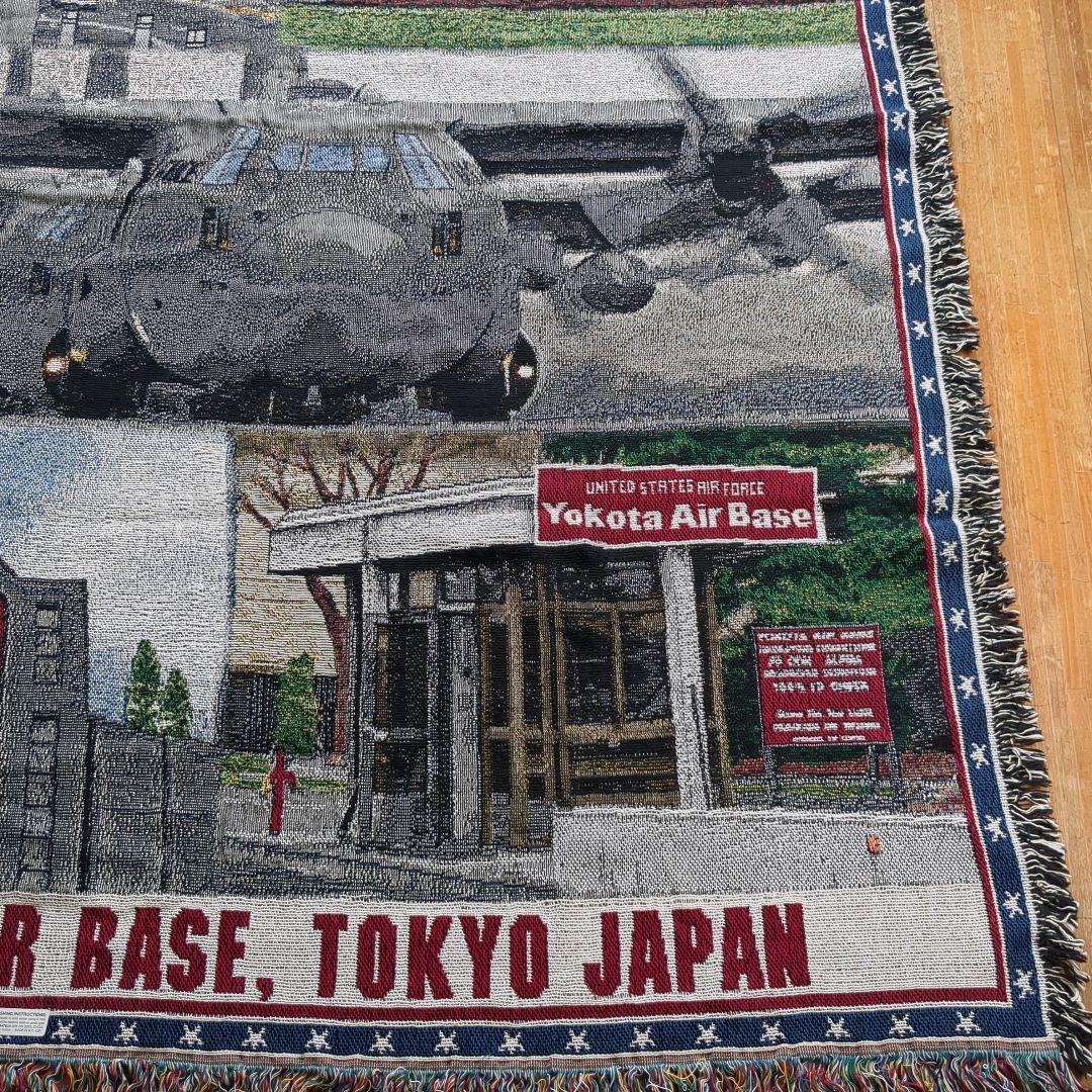 米軍放出品　美品　USAF 空軍　横田基地　ブランケット