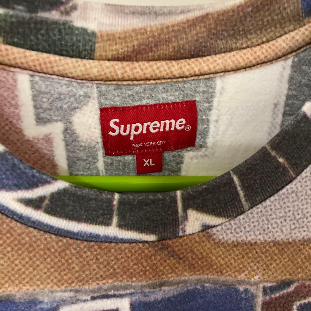 トップス Supreme jersey collage s/s top multi XL