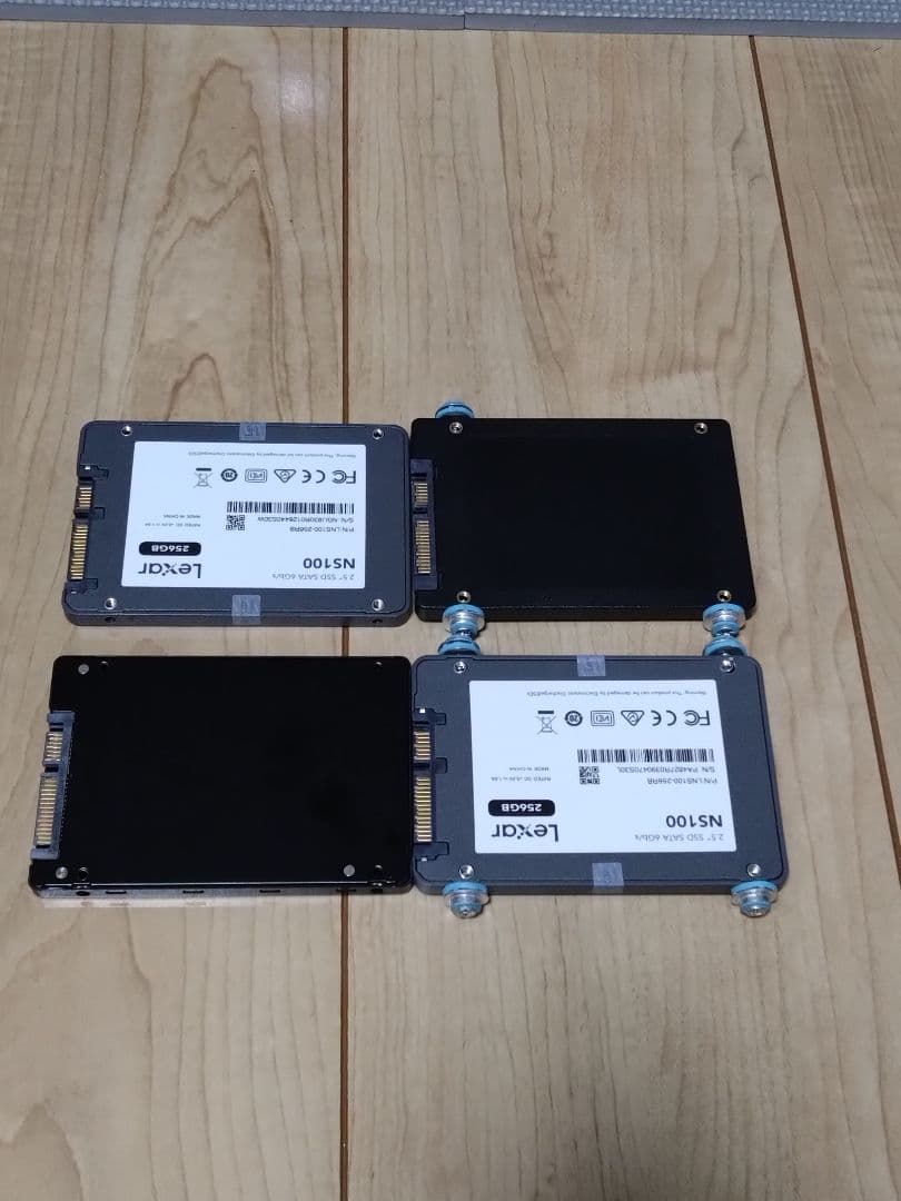 動作確認済み 256GB SSD 4個セット