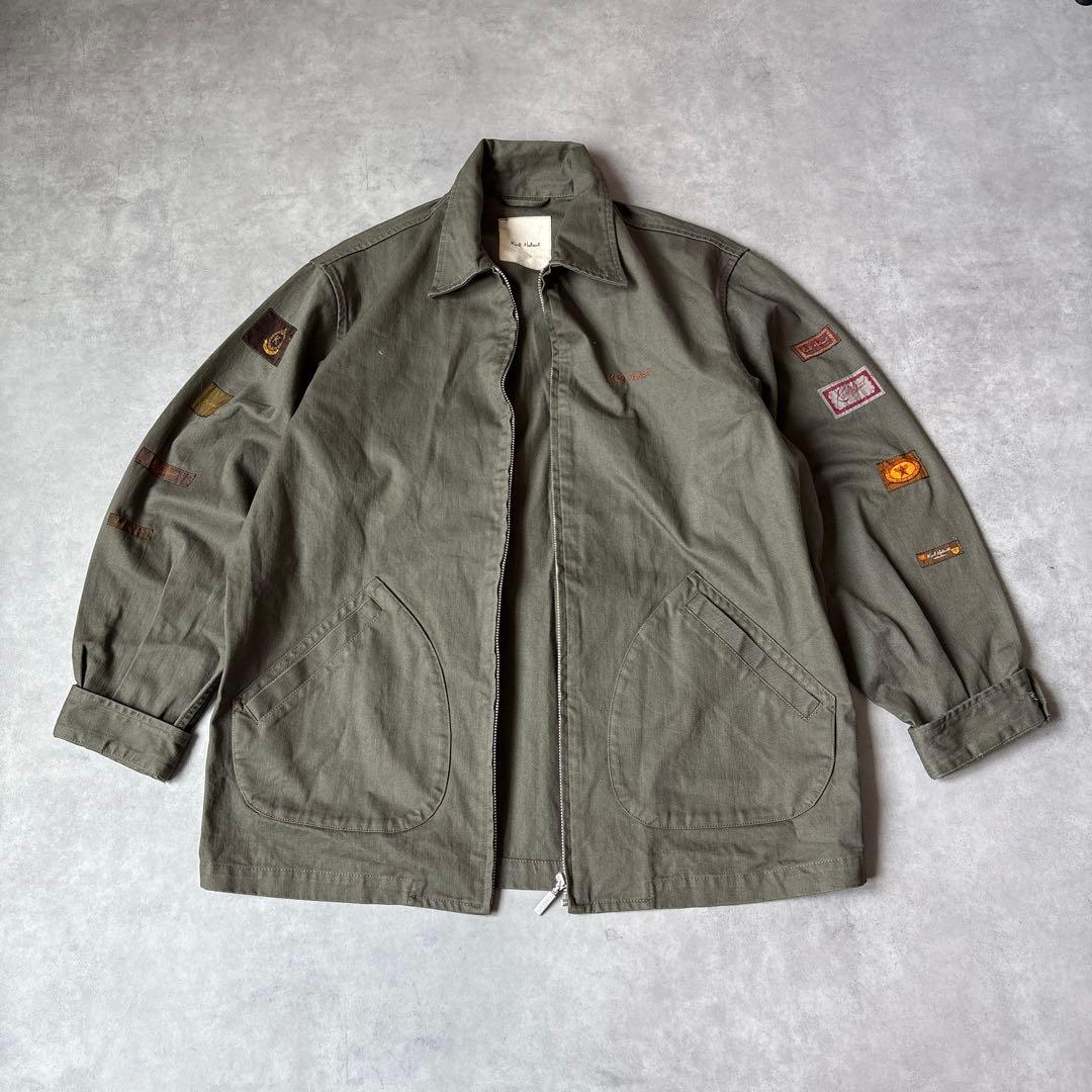 ★ 90s カールヘルム　ピンクハウス　パッチワーク　ジップ　カーゴ　ジャケット