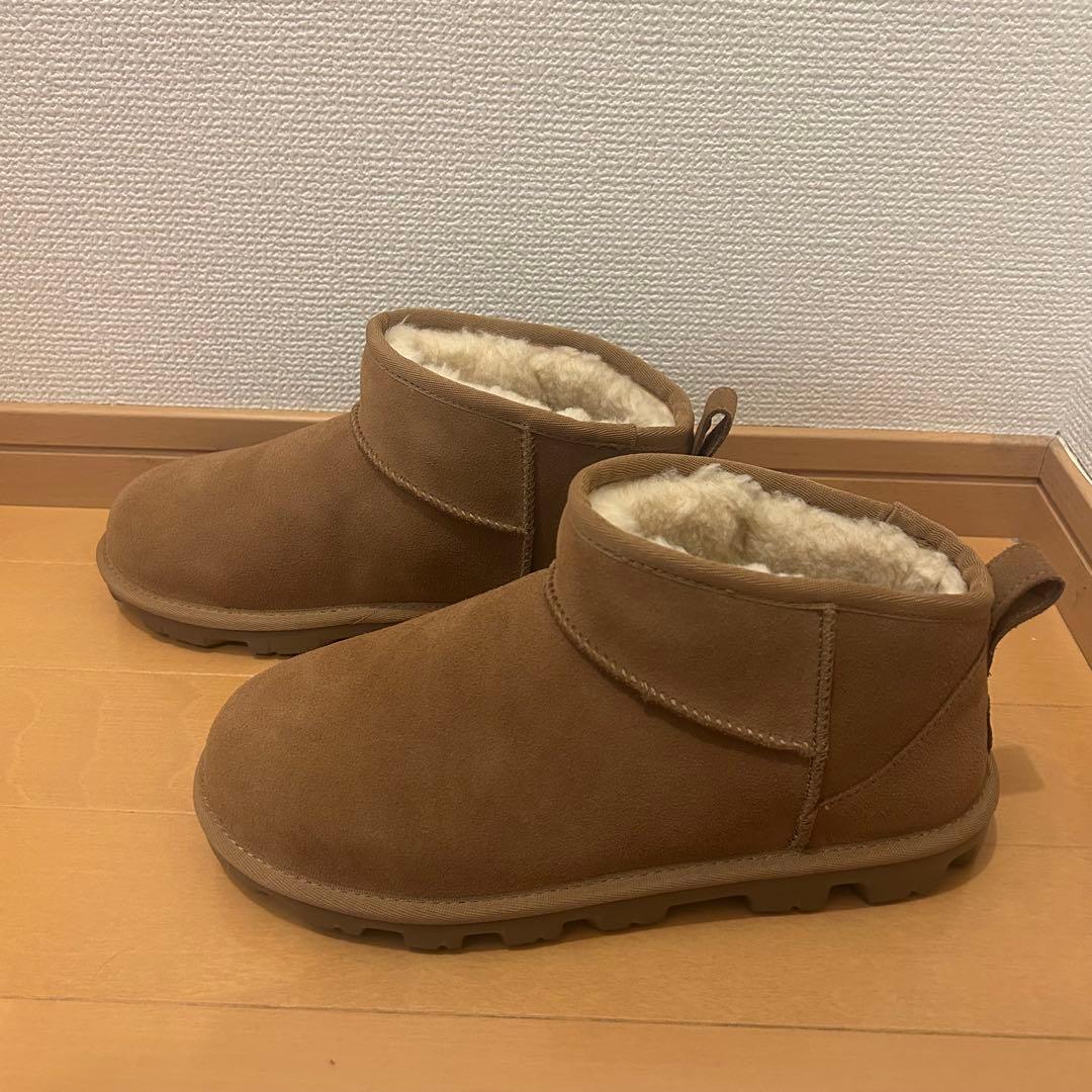 UGG ムートンブーツ エッセンシャル ウルトラ MINI キャメル 6
