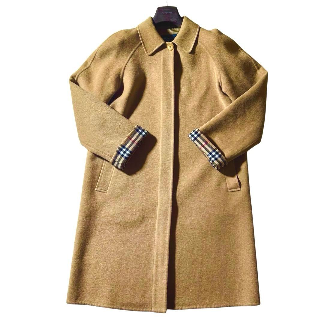 美品✨バーバリー カシミヤ ダブルフェイス ノバチェック コート 40サイズ