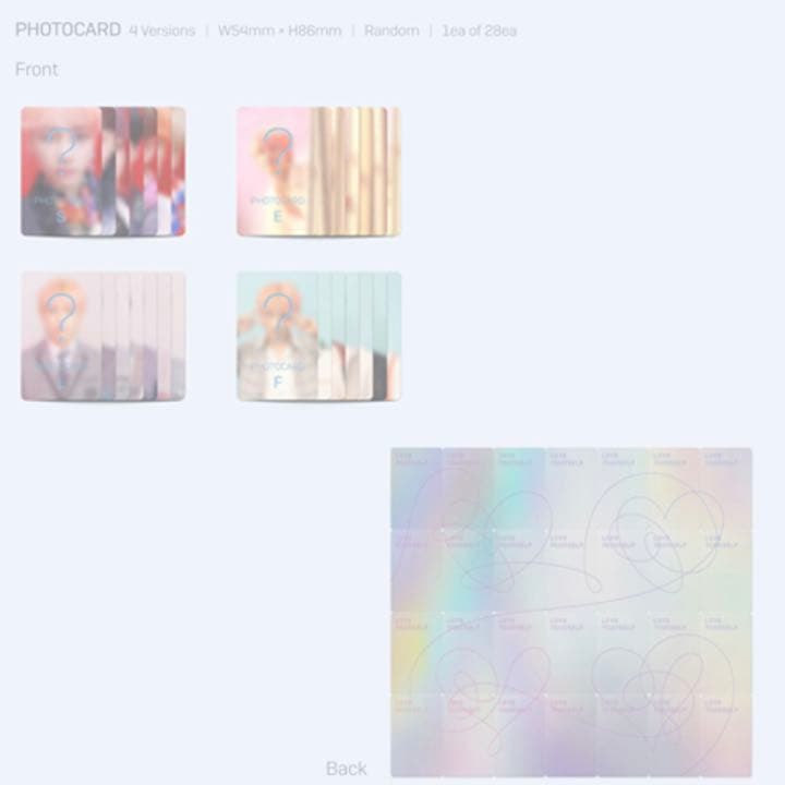 BTS公式（4枚）限定トレカ付‼️LOVE YOURSELF 結 'Answer'