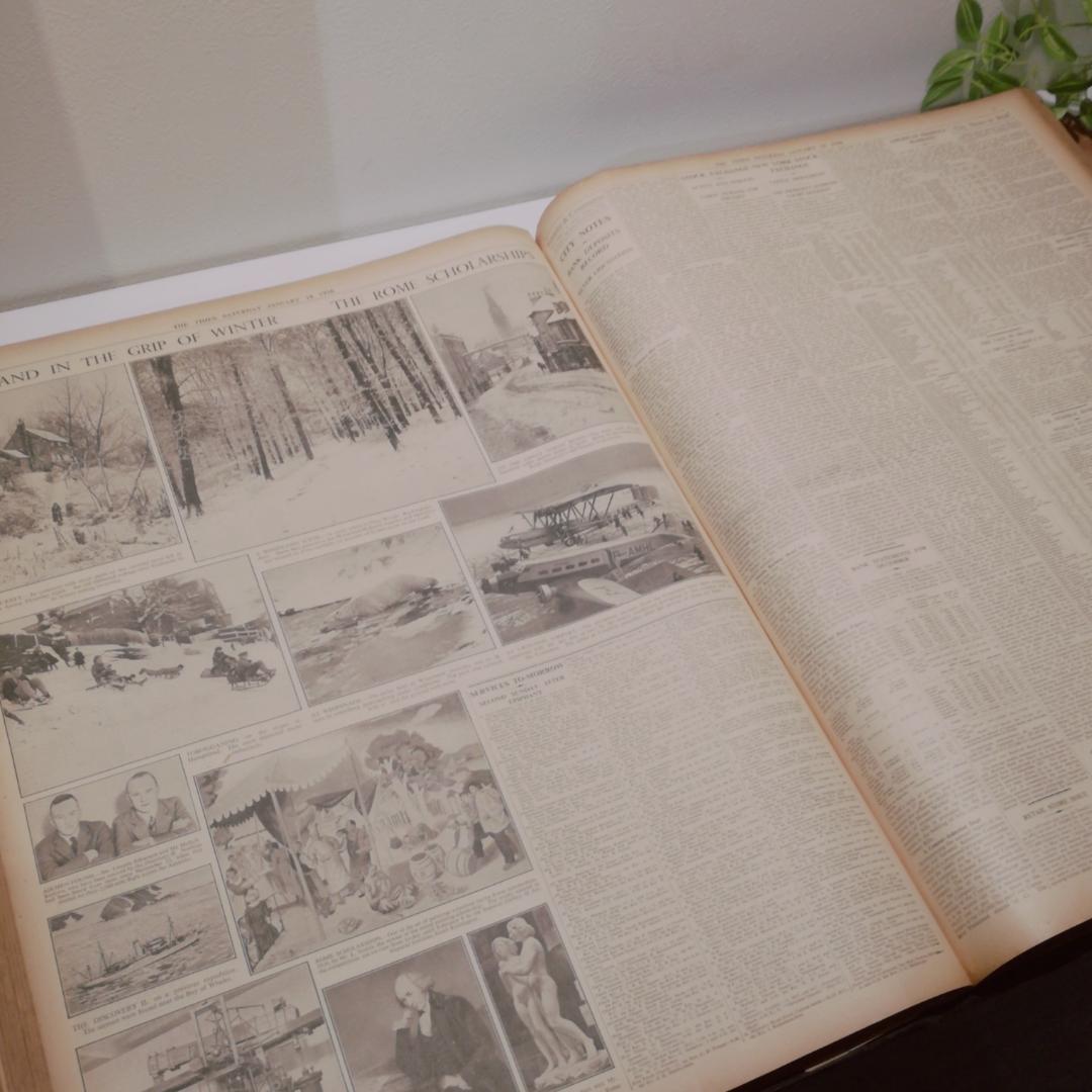 如月セール◆ 大型 古書 [ THE TIMES LONDON ]1936年