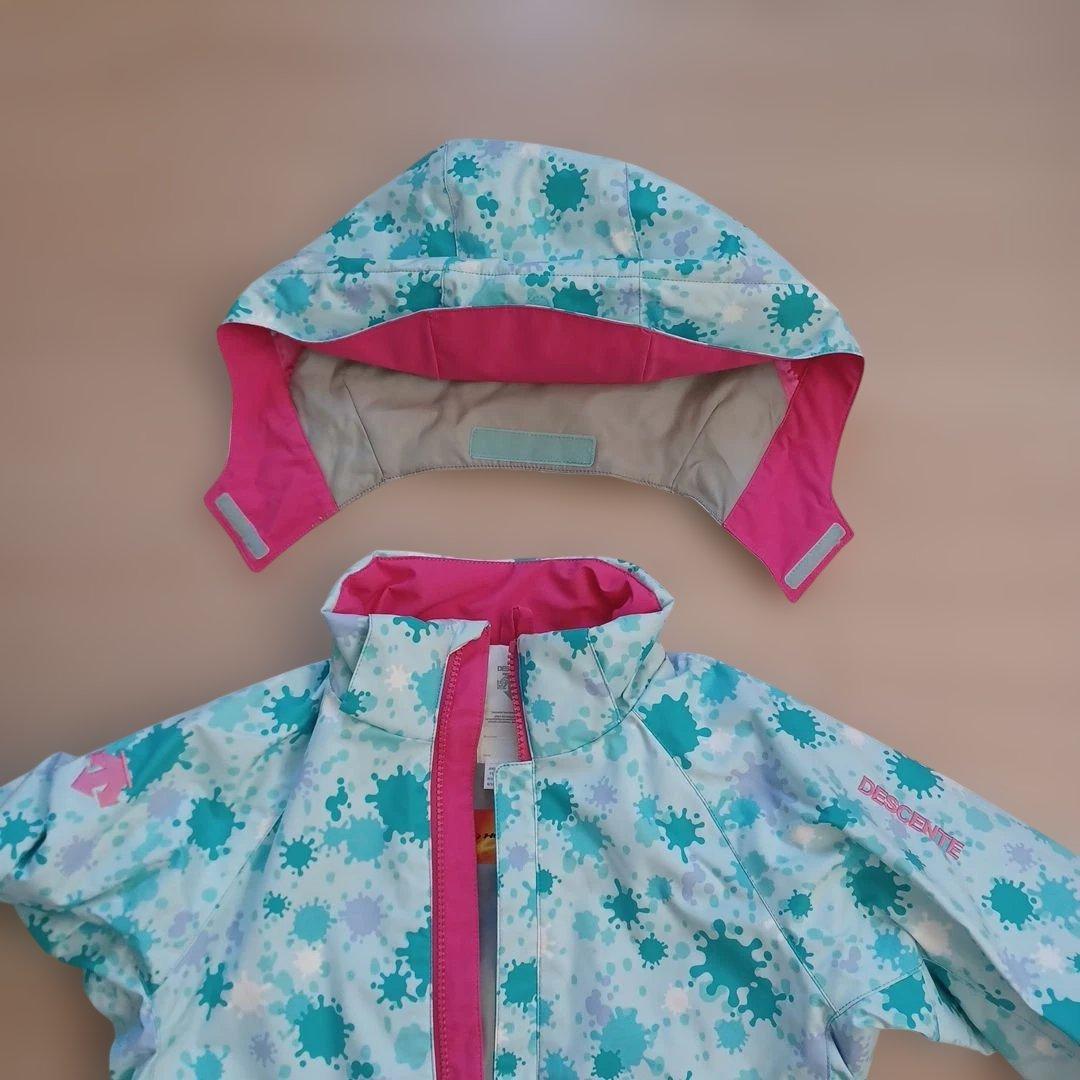 DESCENTE 子ども用スキーウェア 水色とピンク