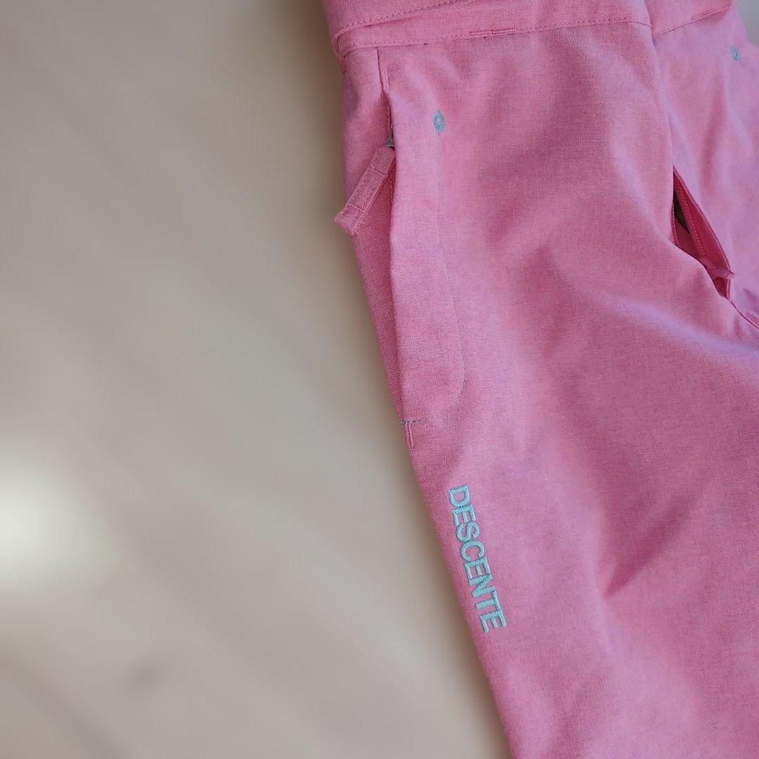 DESCENTE 子ども用スキーウェア 水色とピンク