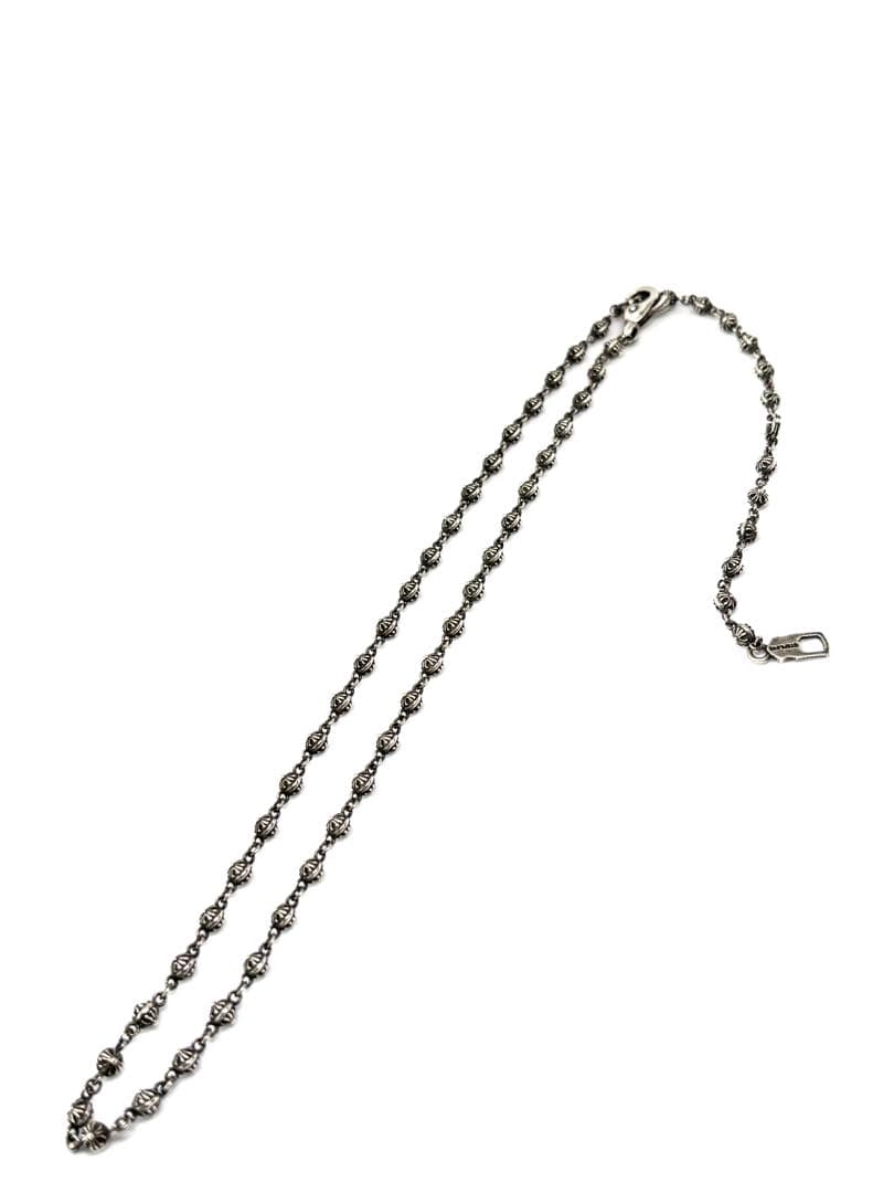 廃盤品 美品 ライオンハート クロスボールネックレス シルバー925 50cm