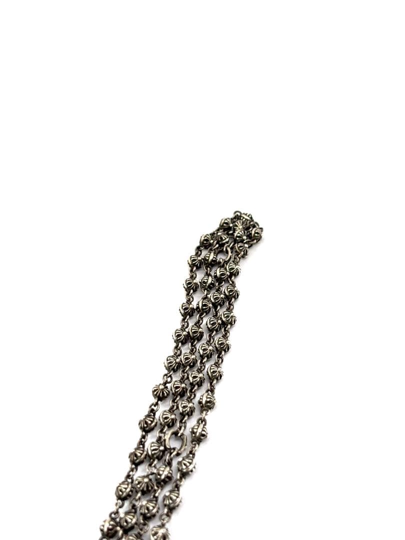 廃盤品 美品 ライオンハート クロスボールネックレス シルバー925 50cm