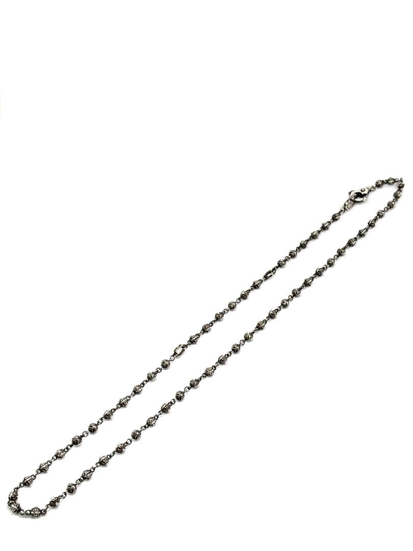 廃盤品 美品 ライオンハート クロスボールネックレス シルバー925 50cm