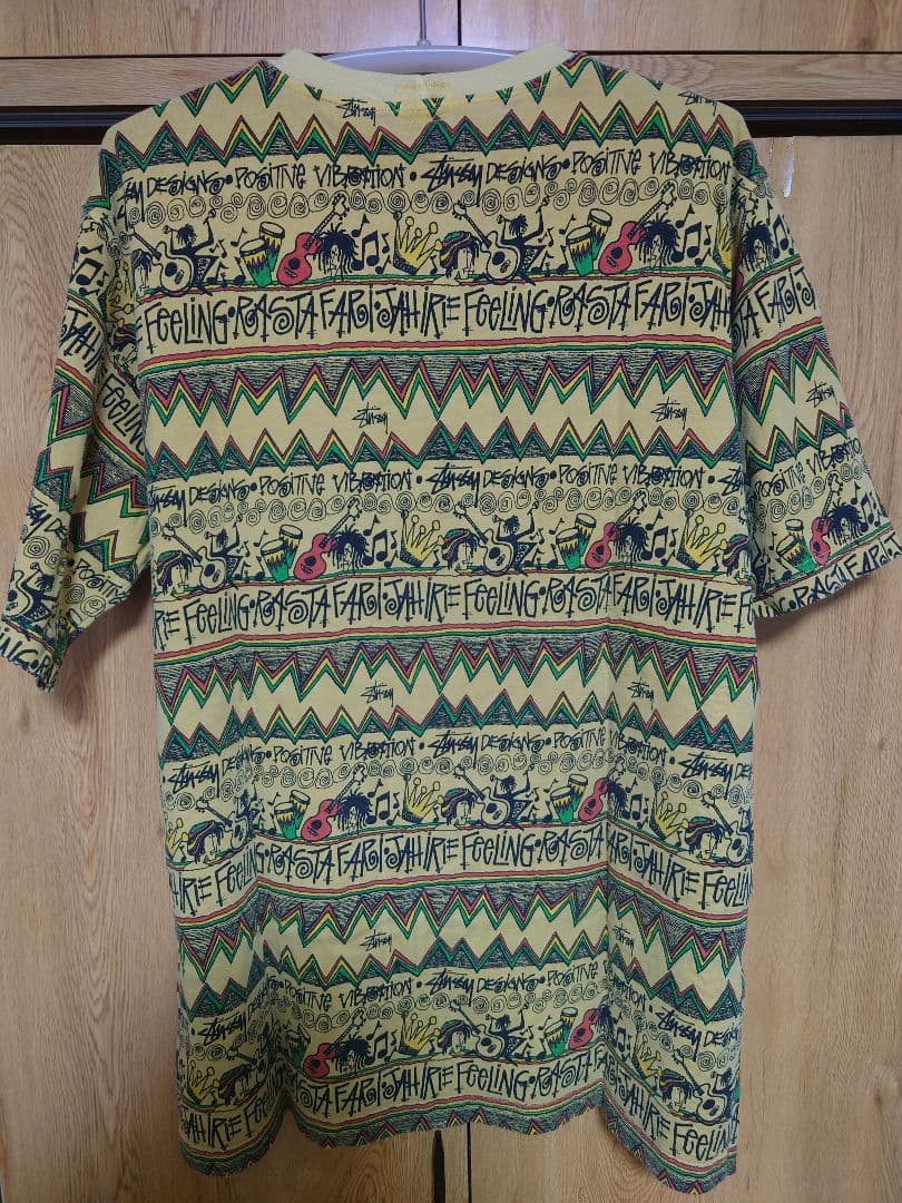Old Stussy 総柄 IRIE BAND RASTA tee