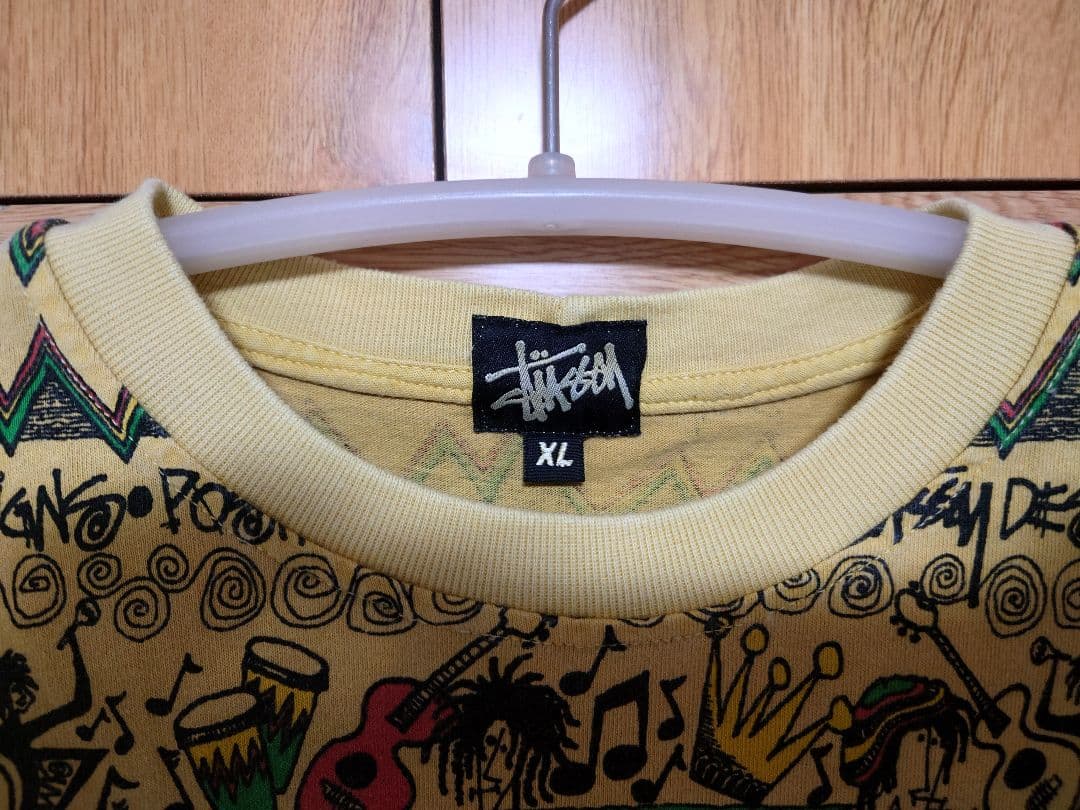 Old Stussy 総柄 IRIE BAND RASTA tee