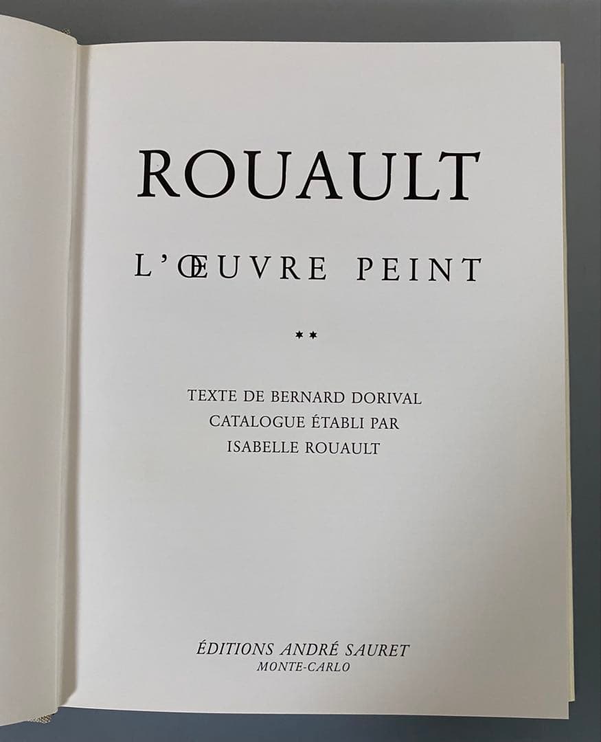 ルオー画集　2冊組　洋書