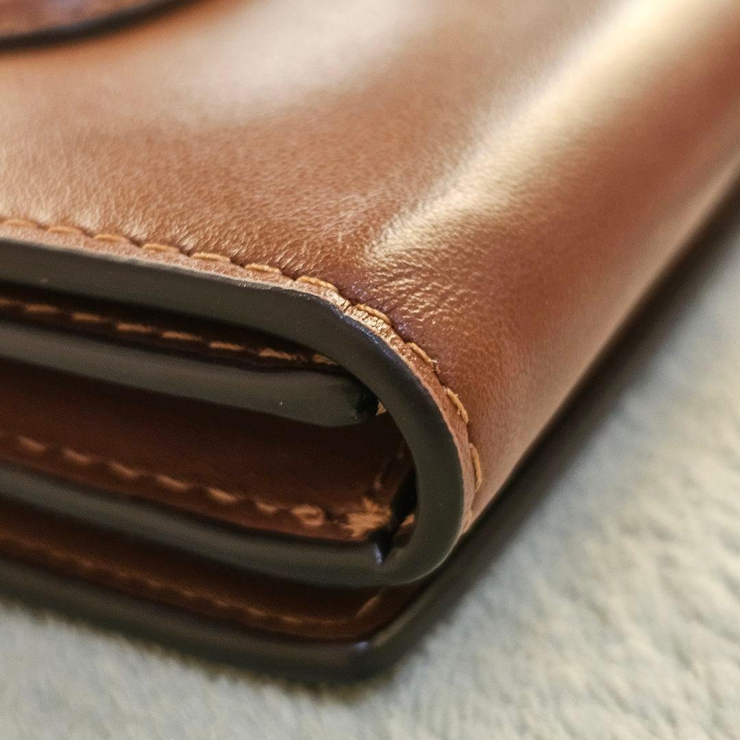 COACH エライザ スモール ウォレット コンパクト ブラウン