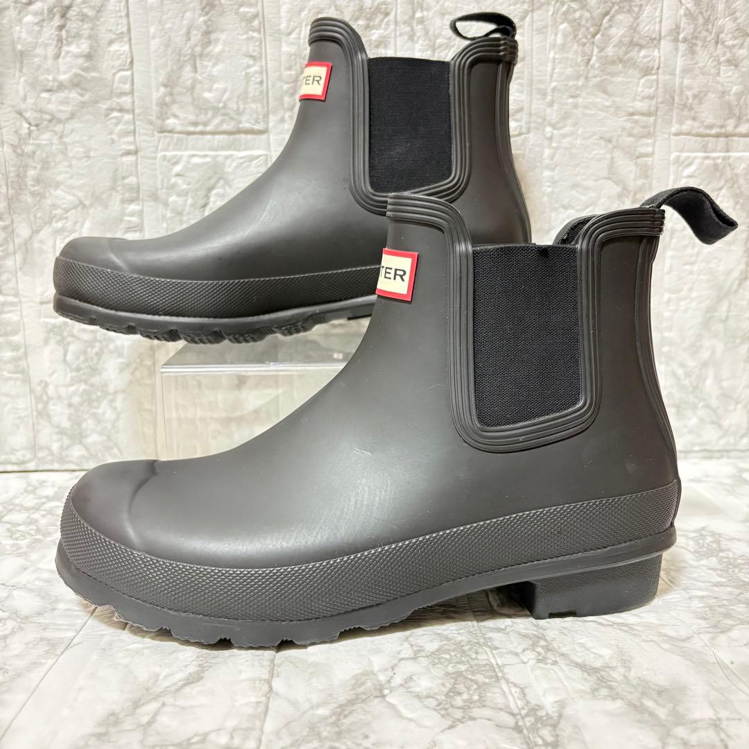【極美品】ハンター HUNTER レインブーツ 黒 24㎝
