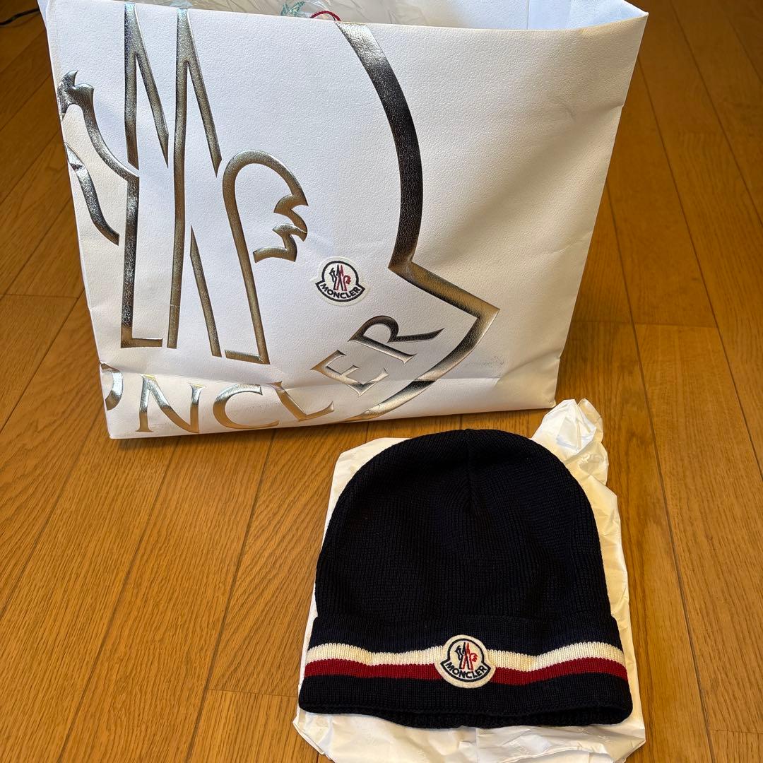 MONCLER ネイビー ニット帽