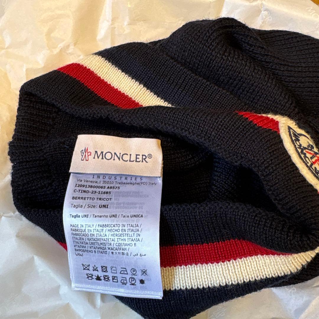 MONCLER ネイビー ニット帽